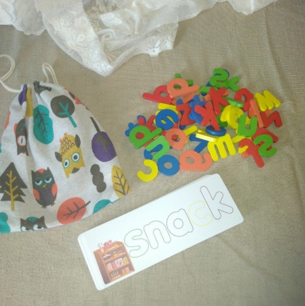 Learning alphabet flashcards
